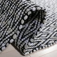 thumbnail image 5 of SAFAVIEH Montauk Carina Diamond Runner Rug, Grey/Black, 2'3" x 9', 5 of 8
