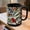 Black, variant on Cozy Christmas Mug Starry Night Mug 15oz Winter Landscape Coffee Cup Snowy Pine Tree Mug F