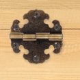 thumbnail image 2 of ColoMX 2 piezas bisagras decorativas retro para puertas de gabinete bisagras de metal antiguas para bisagras de muebles de caja de madera para bisagras de estilo vintage de vestuario, 2 of 8