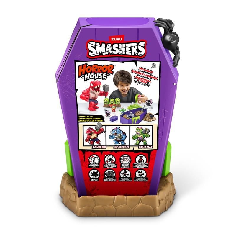 Smashers Mega Horror House by ZURU, Interactive Toy, Collectable Toy for Kids and Teens