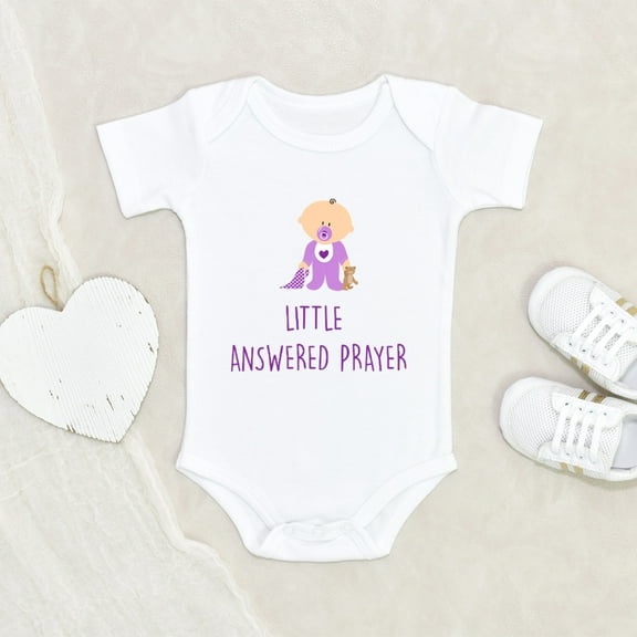 Trendy Baby Clothes - Little Answered Pray Baby Clothes - Cute Newborn Baby Clothes