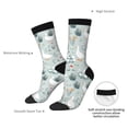 thumbnail image 4 of Bingfone Compression Socks for Women and Men Long Socks for Running Athletic Cycling Nurse- Goose and Doodle Flowers, 4 of 6