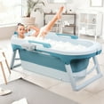 thumbnail image 5 of 55 inch Foldable Bathtub,Large Collapsible Tub,Freestanding Surround Collapsible Bathtub,No Lid,Hot Bath,Ice Bath, 5 of 14