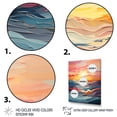 thumbnail image 3 of Designart "Pastel Sunset with Bold Colors III" Landscape & Nature Floater Framed Canvas Art Print, 3 of 7