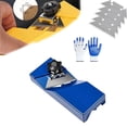 thumbnail image 1 of Hand Plane Gypsum Board Cutting Tool Metal Plasterboard Trimming Tool Shaver Manual Handheld Planer Woodworking Construction Precise Beveled 45 90 for smooth, Precise Cutting of Gypsum (Blue), 1 of 7