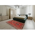thumbnail image 4 of Ahgly Company Indoor Rectangle Traditional Red Persian Area Rugs, 4' x 6', 4 of 6