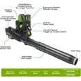 thumbnail image 3 of Greenworks 82BA26-52DP 82V Dual Port Backpack Blower, (2) 5.0Ah Batteries + Dual Port Charger, 3 of 3