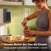 Ninja CREAMi Ice Cream Maker, for Mix-ins, Milkshakes, Sorbet, 5 One-Touch Programs, (2) 16 Oz Pint Containers & Lids, NC350 White