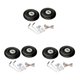thumbnail image 5 of Qarigey 2x Luggage Suitcase Wheels Flexible Wear Caster  Swivel Resistant Black Type1, 5 of 6