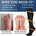 thumbnail image 2 of Compression Socks for Women and Men Circulation (3 Pairs) - Best for Nursing,Running,Travel Knee High Socks, 2 of 5