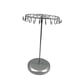 thumbnail image 5 of Soporte giratorio para joyas, estante de almacenamiento para collares y pendientes, base estable, estante de exhibición de joyas, organizador de joyas Plata, 5 of 8