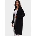 thumbnail image 2 of Women's Casual Long Cardigan Sweater - Open Front Lightweight Coat - Long Sleeve Knit Cover-Up, 2 of 6