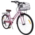 thumbnail image 1 of Bicicleta Urbana Vintage Centurfit Rosa R26 7 Velocidades Frenos V-brakes, 1 of 5