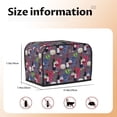 thumbnail image 4 of Toaster Covers 2 Slice, Wine Print No.J938 Waterproof Bread Machine Cover Fits for Standard 2 Slice Toasters, Home Decor Toaster Protection with Hanging Rope, 4 of 7