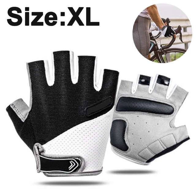 Guantes Deportivos Antideslizantes Medio Dedo - 0101 Negro XL Ormromra 220488-3