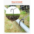 thumbnail image 5 of 16 Inch Heavy Duty 0.4 Inch Diameter Galvanized Steel Rebar Stud J Hook Ground Anchors with Chisel Tip Rust Proof Coating for Garden Fence Camping Tent 16 Pack, 5 of 6