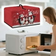 thumbnail image 3 of FOR U DESIGNS Penguin Music Note Pattern Microwave Oven Cover Foldable Machine Protector Decorative Dustproof Protections for Toaster Oven Christmas Decoration Accessories-S, 3 of 8