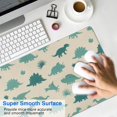 thumbnail image 4 of Long Mouse Pads for Desk,LightBeige Cartoon Dinosaurs Silhouettes Desk Mats on Top Of Desks, Desk Mouse Pad Extra Large with 3mm Non-Slip Base and Stitched Edge for Gaming,Work,Home 31.5"x15.7", 4 of 5