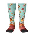 thumbnail image 1 of Bingfone Floating Colorful Cereal Print Compression Socks for Women and Men Long Socks for Running Athletic Cycling Nurse, 1 of 6