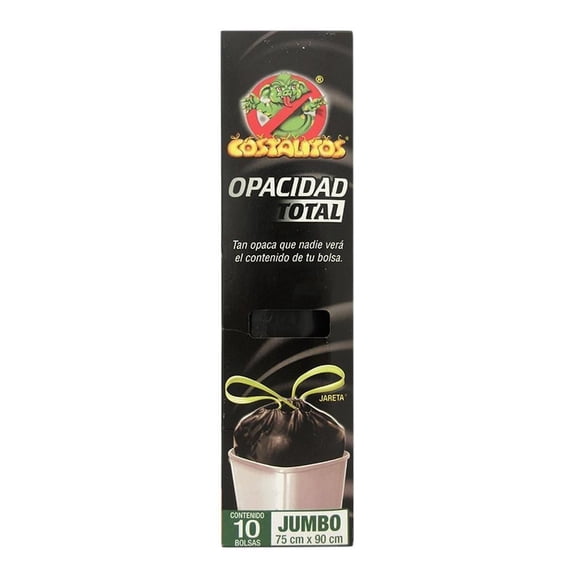 Bolsas para basura Costalitos jumbo con jareta 10 pzas