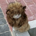 thumbnail image 3 of Lion Mane Wig for Cats, Funny Pet Cat Costumes for Halloween Christmas, Furry Pet Clothing Accessories (Size S, Melange brown), 3 of 7