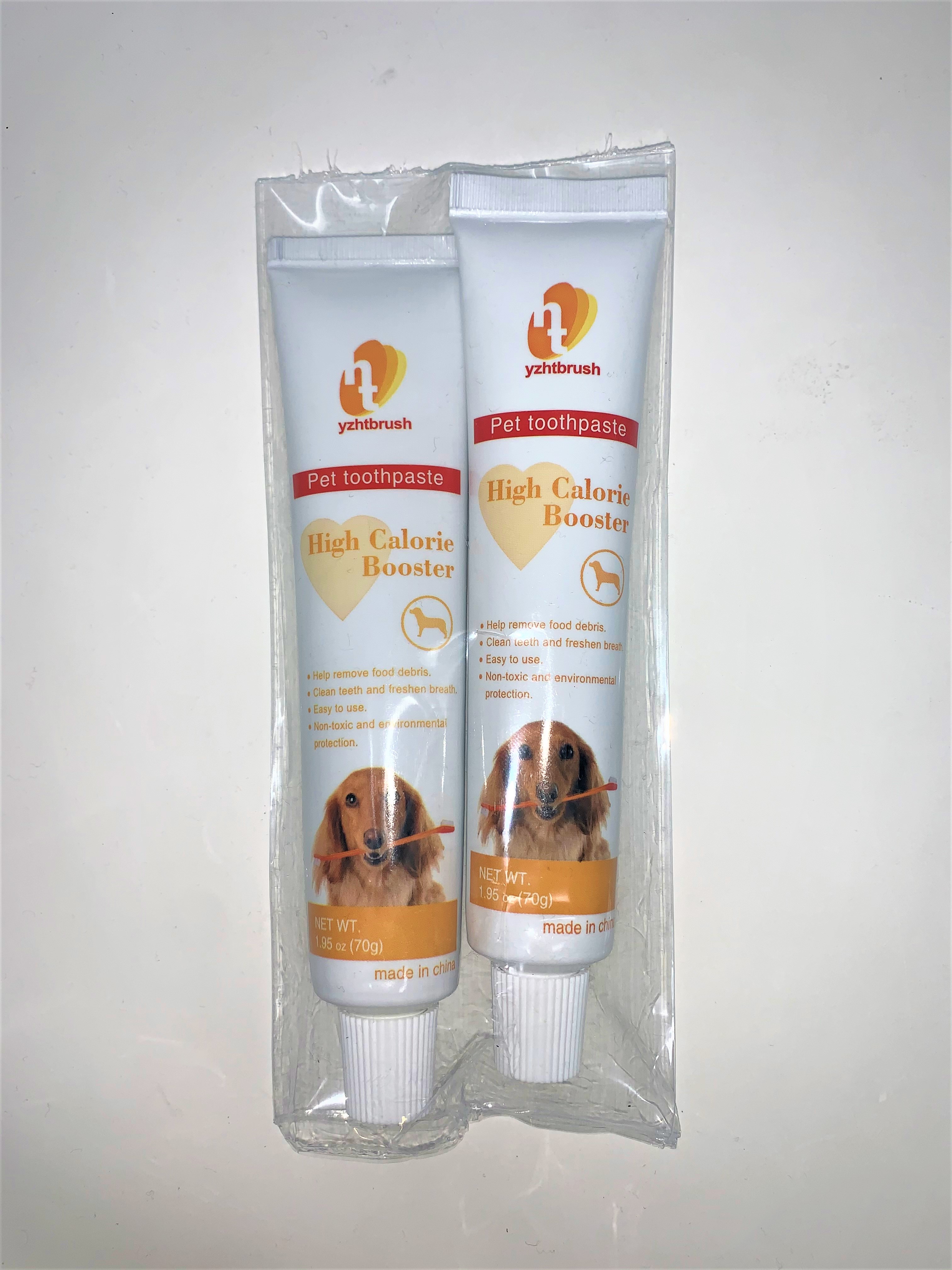 2 Pack Dog Toothpaste for Dog & Cat, High Calorie Booster, Helps Remove