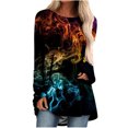 thumbnail image 1 of Blusa de manga larga con cuello redondo para mujer Pompotops gfhjh19594, 1 of 1