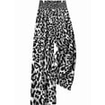 thumbnail image 2 of Women'S Leopard Print Wide Leg Pants Elastic Waist Casual Loose Fit Trousers Fashion Lounge Gray Leopard Print M, 2 of 7