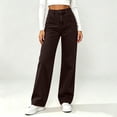 thumbnail image 3 of Vrorvz Womens High Waist Jeans Straight Leg Pants Casual Fashion Denim Pant Women Baggy Trouser, 3 of 4