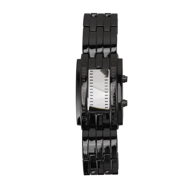 Reloj de pulsera digital reloj binario negro impermeable de doble línea para uso diario ANGGREK Otros