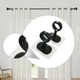 thumbnail image 6 of CoudarTitie 2 Pieces Ceiling Curtain Rod Brackets Closet Poles Hangers for Bedroom Hotel Black, 6 of 9