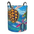 thumbnail image 2 of Kll Little Sea Turtles Waterproof Foldable Laundry Hamper Bucket With Handles For Storage Bin,Kids Room,Home Organizer (Medium), 2 of 8