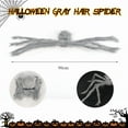 thumbnail image 3 of Giant Halloween Hairy Spider,Realistic Scary Gray Spider Props Decoration for Indoor and Outdoor Decoration,Large Spooky Spider with Red Eyes, 3 of 5