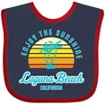 thumbnail image 3 of Inktastic Summer Enjoy the Sunshine Laguna Beach California in Blue Boys or Girls Baby Bib, 3 of 4