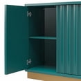thumbnail image 4 of CosmoLiving by Cosmopolitan Rene, armoire d'appoint festonnée, imitation marbre blanc et bronze doré, 4 of 8