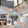 thumbnail image 2 of Bulldog Dog and Flower Florals Kitchen Rug Mat,Kitchen Runner Rugs Non Skid Washable,Decorative Kitchen Floor Mats for Kitchen,Sink,Laundry,17"X47", 2 of 5
