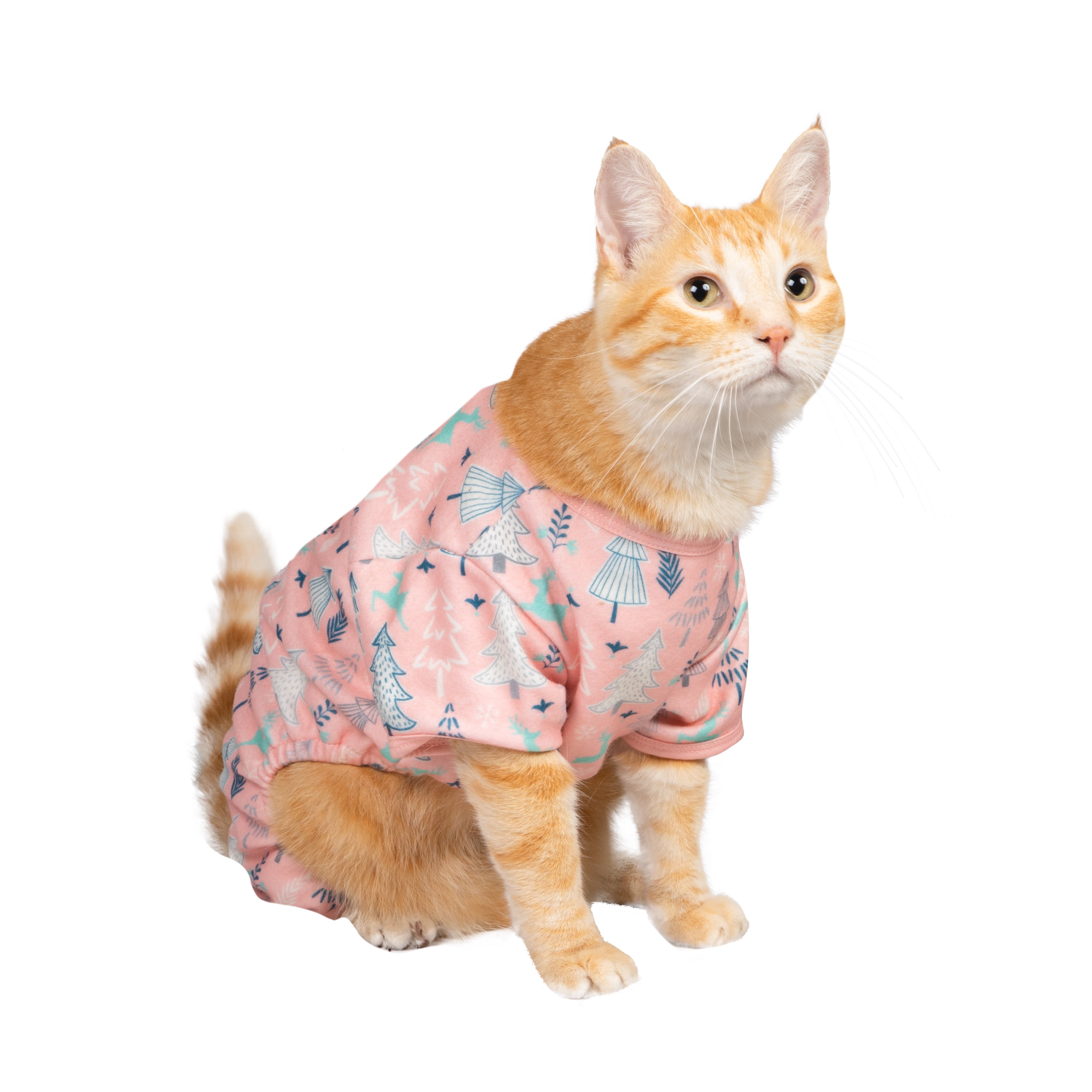 Vibrant Life, Dog and Cat Clothes, Novelty Print Pet Pajama, Pink, XS