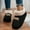 Black, variant on KANG Corduroy Slip On Slippers With Backstrap Indoor Outdoor Comfort Shoes For Fall And Winter Seasons
