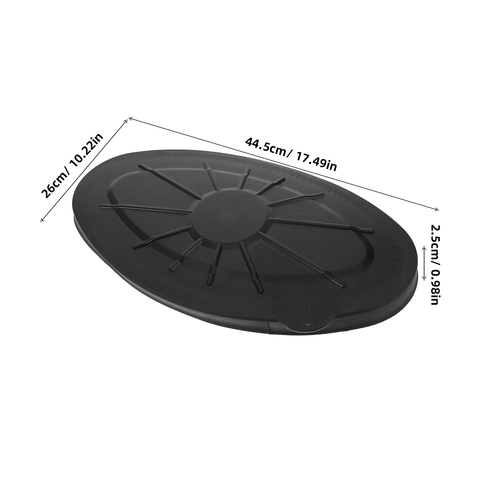 Ostracsh Oval Kayak Hatch Cover - Plastic Deck Lid for Marine Kayak Storage, Boat Accessories for Fishing and Outdoor Gear