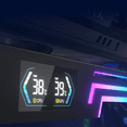 thumbnail image 4 of Z-X6 Temperature Display Graphics Card Bracket 5V 3PIN ARGB AURA SYNC Graphics Card VGA Holder Height Adjustable, 4 of 6