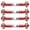 Red, variant on Riousery 4Pcs Steering Linkage Rod Aluminum Alloy RC Upgrade Parts Fit for HSP 94122 1/10 Scale RC Car Models - Silver Edition