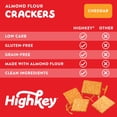 thumbnail image 6 of HighKey Low Carb Cheddar Crackers - Keto Cheese Crackers, 2.0oz 3-Pack, Gluten Free Crunchy Snack, Diet Friendly, Grain Free, Healthy Snacks, 6 of 7