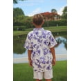 thumbnail image 3 of Aideaone Boy's Button Down Hawaiian Shirts Short Sleeve Cool Cartoon Print Tops for 7-14 Years, 3 of 7