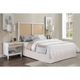 thumbnail image 4 of Pemberly Row Contemporary Cane and White Wood Queen - Full Headboard, 4 of 7