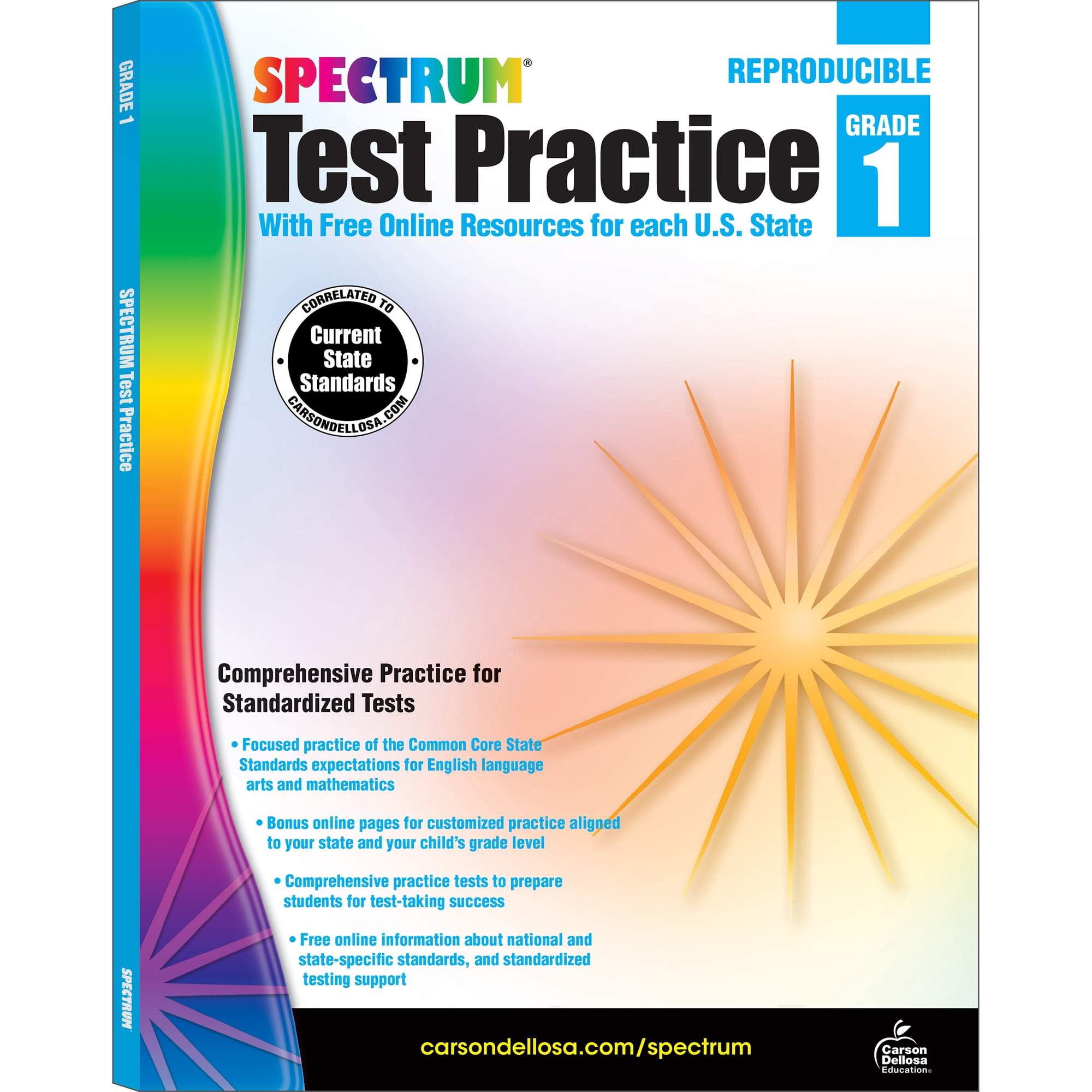 Spectrum Test Practice Workbook (160 pages) Grade 1