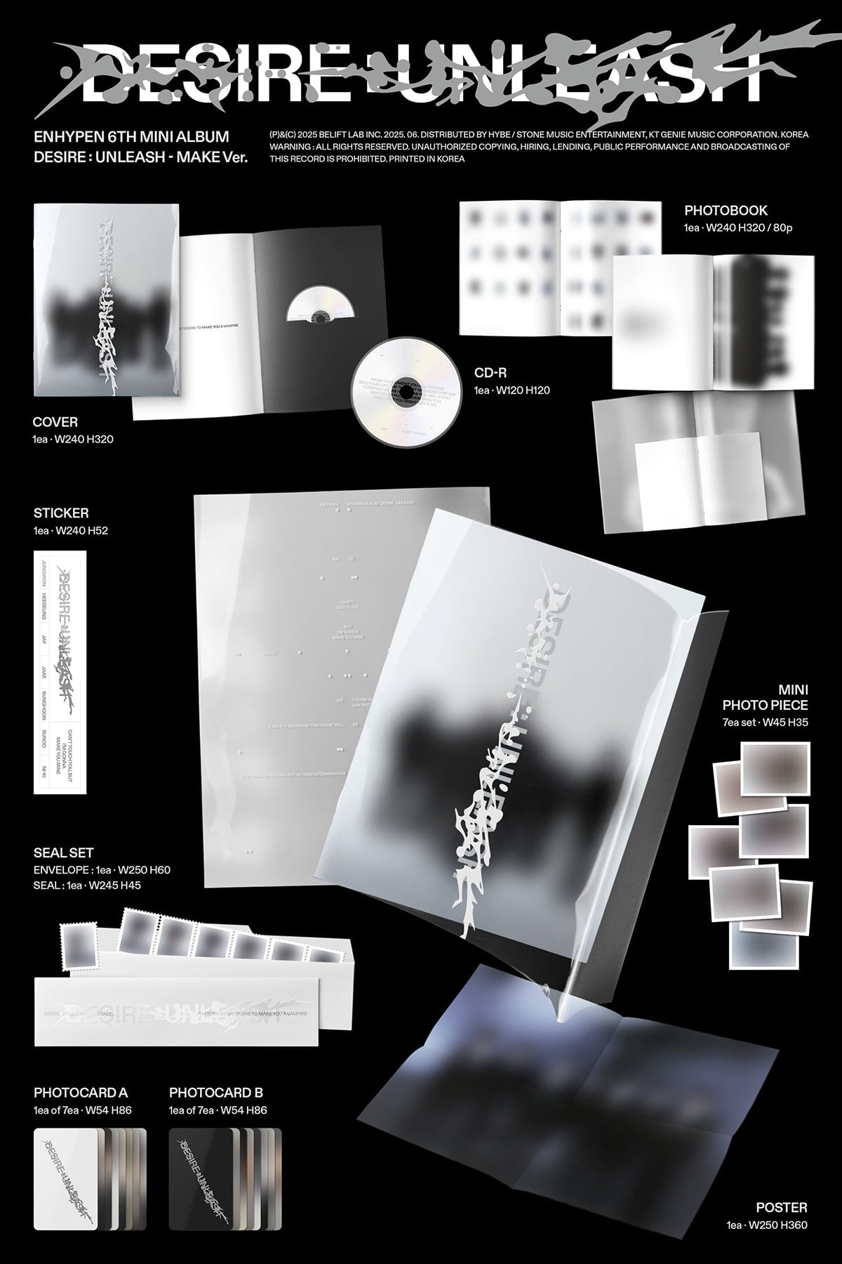 Enhypen - Desire : Unleash [make Ver.] - Music & Performance - CD