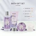thumbnail image 2 of Poamcn Bath and Body Gift Set, Lavender Scent, 4-Piece Home Spa Gift Kits for Women, 2 of 6