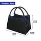 thumbnail image 2 of Easygdp Black Blue Glitter Sparkles Bolsa de Almuerzo Insulada Reutilizable, Bolsa de Mano y Bandolera para Oficina, Trabajo, Viajes, 2 of 6