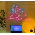 thumbnail image 4 of Glowneon Cute Pig Neon Signs, Animal Wall Decor, Restaurant Decor, 4 of 4