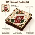 thumbnail image 3 of 2-in-1 Xmas Stocking Pearl Diamond Painting Box, DIY Gem Art Jewelry Organizer & Memo Pad Holder, Christmas Desktop Storage Gift, 3 of 5